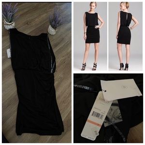Laundry by Shelli Segal Black Beaded cocktail dress